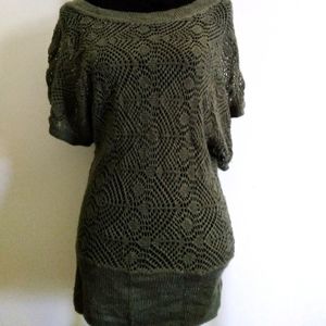 Green see-through layering blouse by Maurice's size M
